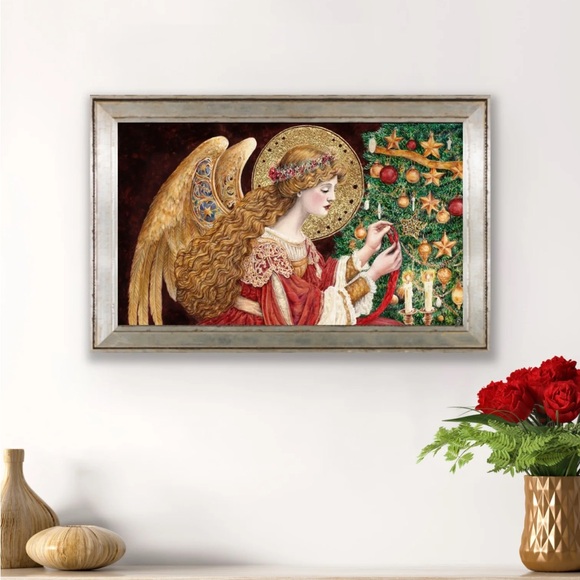 Christmas Holiday Angel Miriëlle, Keeper of the Twin Flame Fine Art Print - Picture 6 of 7
